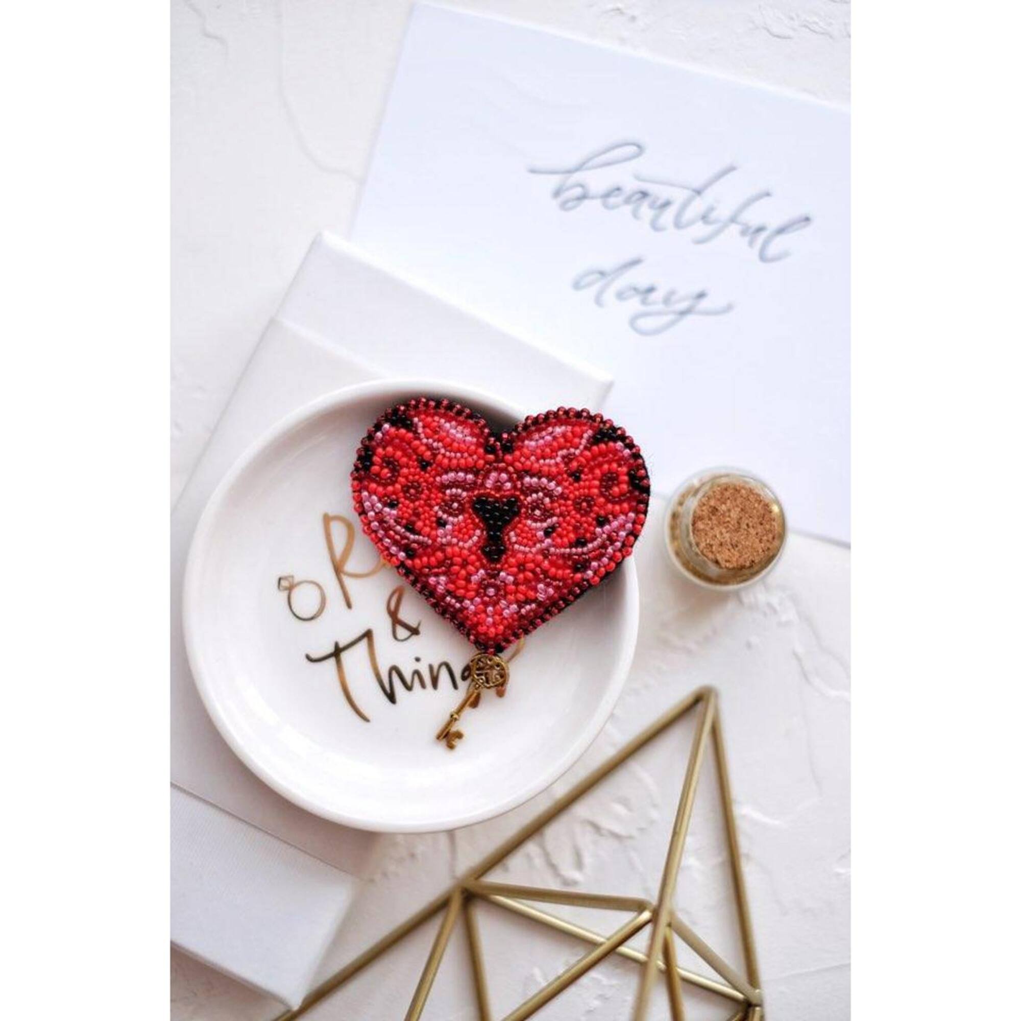 Abris Art The Key to the Heart Beading Decoration Kit